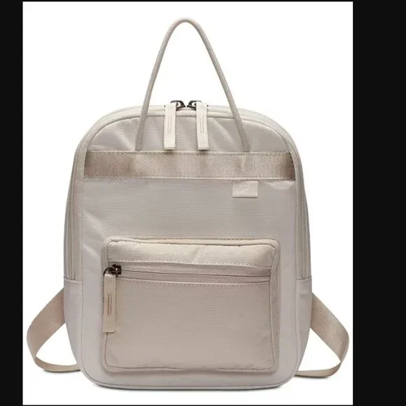 Nike Tanjun Mini Backpack Natural Sporty Athleisure Neutral Small Bag Athletic - Picture 9 of 9